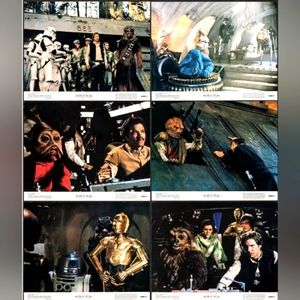 Vintage 1983 Star Wars ROTJ 7 11x14 inch lobby cards